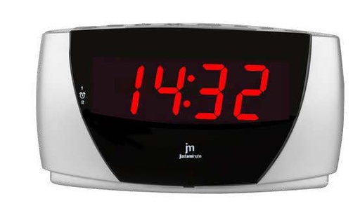 [JE5111S] SVEGLIA DIGITALE LED SILVER LOWELL