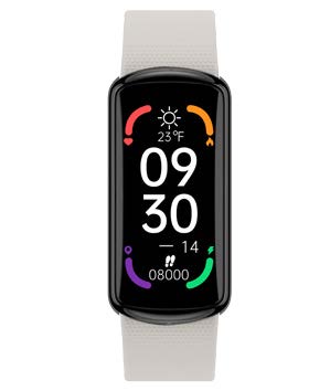 [PJS0012W] SMART WATCH BRACELET DIG. IP68  ROSA NERO/BIANCO