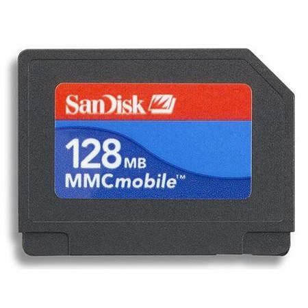 [MMC128MOB] 793959 MULTI MEDIA CARD 128MB + ADATTATORE  SANDISK
