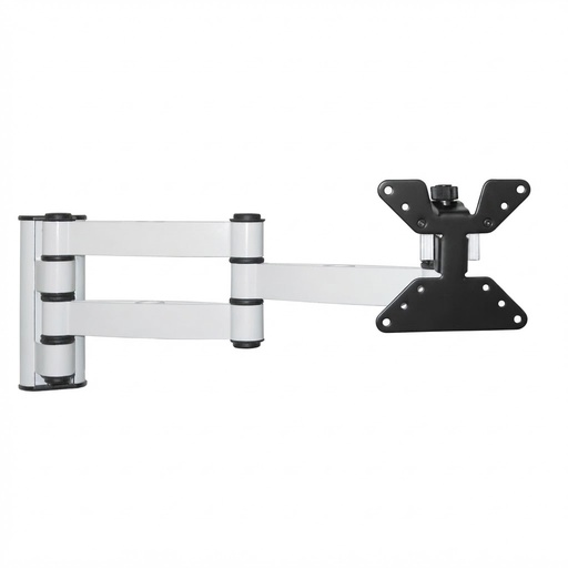 [LCD30BN] SUPPORTO TV A MURO BRAVO MODELLO LCD30 PER TV LCD DA 10" A 26" CON 3 SNODI COLORE BIANCO 