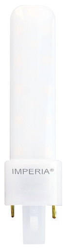 [210581] LAMPADA LED IMPERIA PL-G23 2 PIN 9W 230V 4000K 15000H (11W EX) LUNGHEZZA 23.5CM 