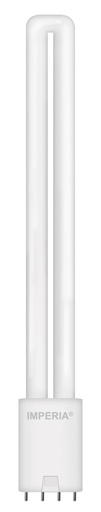 [213476] LAMPADA LED IMPERIA  PL-L 2G11 4 PIN  8W 230V 4000K (18W EX) LUNGHEZZA 22.5 CM 
