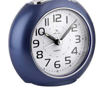 [JA7106A] SVEGLIA AL QUARZO ANALOGICA CON LUCE SNOOZE MOVIMENTO CONTINUO SILENZIOSO BLU