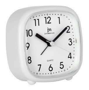 [JA7108QB] SVEGLIA Q.ZO MOV. CONTINUO QUADRATA -BIANCO