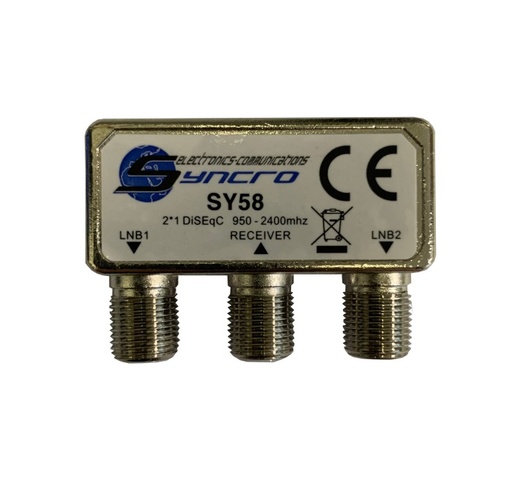 [SY58] SWITCH DISEQC 2.0    2 INGRESSI – 1 USCITA