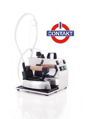 [CTBELLASUPER] Stiratrice acciaio inox con ferro professionale piastra satinata caldaia L. 2