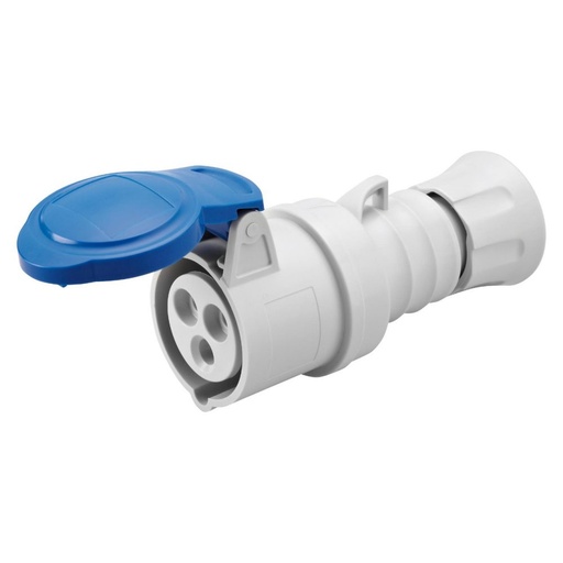 [GEWGW62004FH] PRESA MOBILE DIRITTA HP IP44/IP54 2P+T 16A 200-250V 50/60HZ BLU 6H RAPIDO