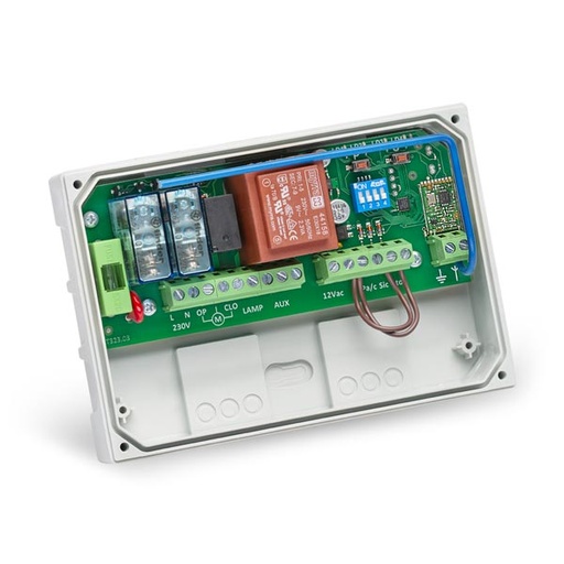 [F03S06MFA] CENTRALINA BEB CON RICEVITORE MULTIFREQUENZA CON RELE' AUX