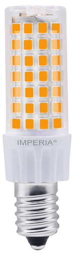 [211472] LAMPADA LED SMD IMPERIA TUBOLARE Ø21X69MM 230V 6W 600LM E14 3000K