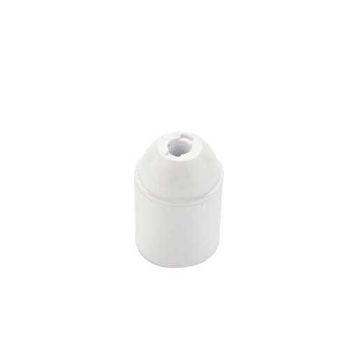 [F0165TPL] PORTALAMPADA  FAI TERMOPLASTICO LUCIDO E27 LISCIO BIANCO 