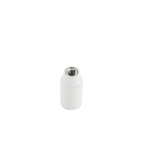 [F0166TPL] PORTALAMPADA FAI BIANCO E14 CAMICIA LISCIA  TERMOPLASTICO LUCIDO 