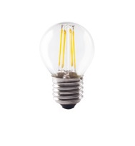 [26070004] LAMPADA LED FILO LIGHTX SFERA G45 4W 390LM E27 CHIARA 4000K
