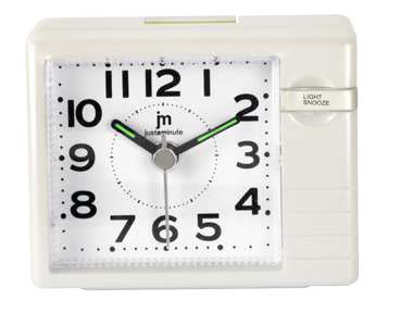 [JA7112B] SVEGLIA QUARZO MOV. SINCRO - BIANCO