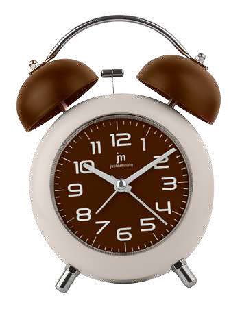 [JA7107M] SVEGLIA QUARZO MOVIMENTO CONTINUO MARRONE LOWELL