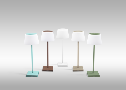 [MRGCO043830] LAMPADA LED CENTURY DA TAVOLO MODELLO MARGO' 4W 3000K IP54 DIMMERABILE RICARICABILE CORTEN 