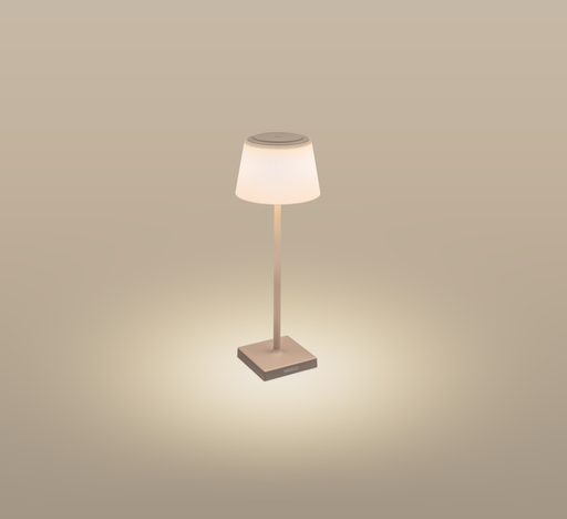 [MRGTO043830] LAMPADA LED CENTURY DA TAVOLO MODELLO MARGO' 4W 3000K IP54 DIMMERABILE RICARICABILE TORTORA