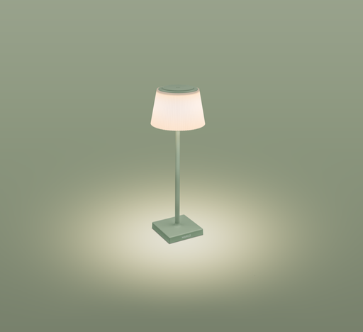 [MRGVE043830] LAMPADA LED DA TAVOLO CENTURY MODELLO MARGO' 4W 3000K IP54 DIMMERABILE RICARICABILE VERDE