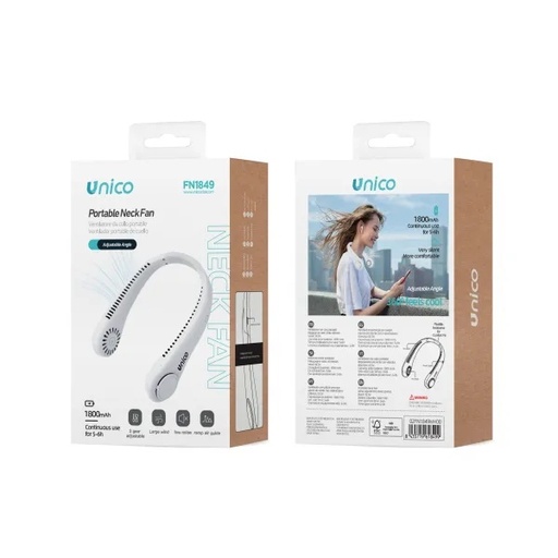 [FN1849] VENTILATORE UNICO RICARICABILE DA COLLO IN SILICONE