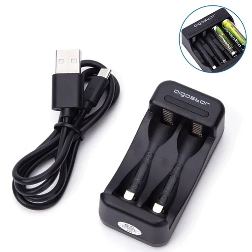 [HB115] CARICABATTERIE 2 (AA/AAA) 1.2V USB 1A