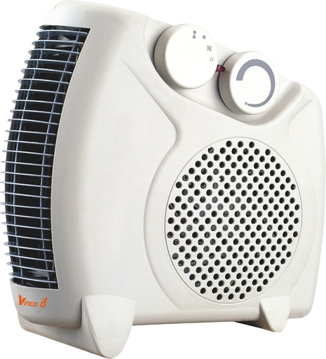 [V70309] TERMOVENTILATORE VINCO CON TERMOSTATO E 2 SET DI POTENZA 1000W - 2000W  - POSIZIONE ORIZZONTALE O VERTICALE 
