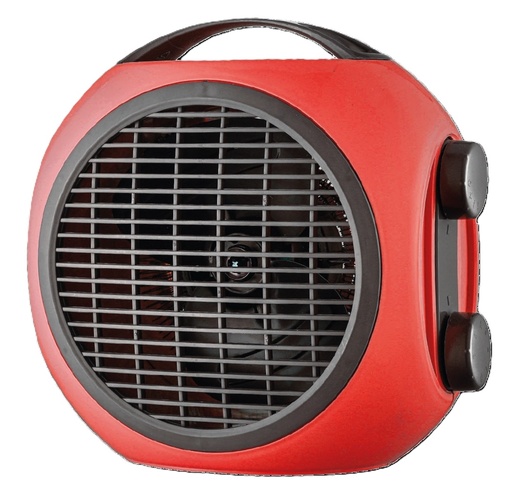 [V70342] TERMOVENTILATORE  VINCO 2000W ROSSO