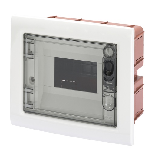 [GEWGW40603] CENTRALINO PROTETTO - DA INCASSO - PORTA TRASPARENTE FUMÉ CON TELAIO ESTRAIBILE