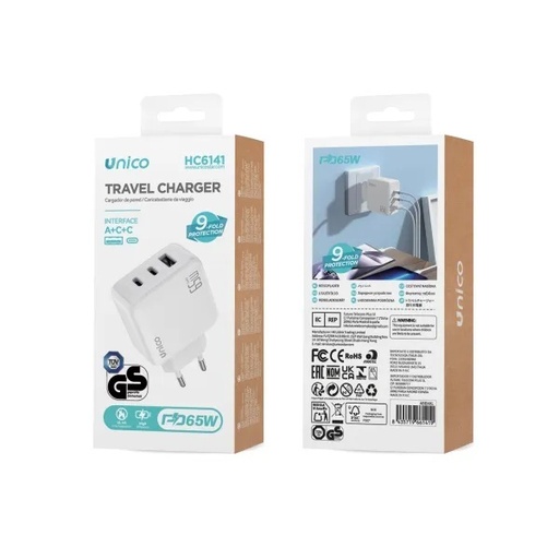 [CC1217] CARICABATTERIA AUTO 3 PORTE TYPE-C PD20W 2×USB-A QC18W