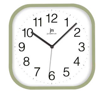 [00893V] OROLOGIO DA PARETE AL QUARZO CON MOVIMENTO CONTINUO SILENZIOSO VERDE