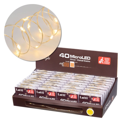 [L65826] CATENA 40 MICROLED 3XAA 4M PDQ