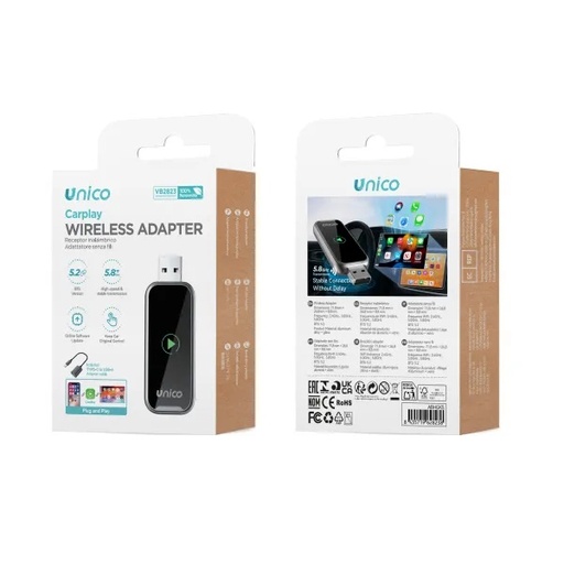 [VB2823] ADATTATORE UNICO CARPLAY CON PRESA USB-C A SPINA USB-A 