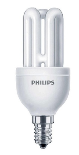 [GEN8E14CDL] 801050 GENIE ESAVER FLUORESCENTI COMPATTE 8W 865 E14 FREDDA 8000H PHILIPS