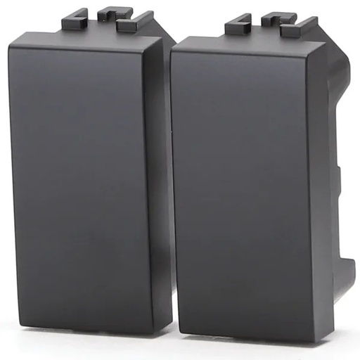 [AI209063] TAPPO COPRIFORO CONTAKT DOPPIO NERO TIPO LIVING INTERNATIONAL E LIGHT 