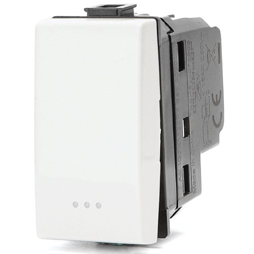 [AI206017] FRUTTO CONTAKT  INVERTITORE  SINGOLO  250V TIPO BITICINO MATIX 