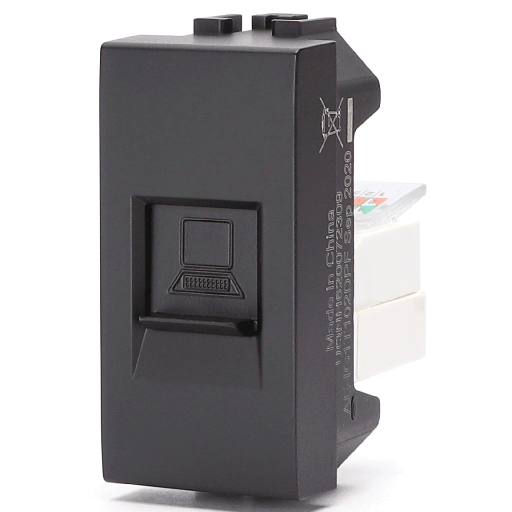 [AI209155] FRUTTO CONTAKT  CON PRESA ETERNET DA INCASSO  250V TIPO BTICINO LIVINGLIGHT - INTERNATIONAL 