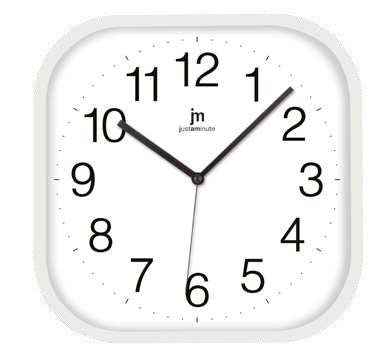 [00893B] OROLOGIO DA PARETE AL QUARZO CON MOVIMENTO CONTINUO SILENZIOSO BIANCO