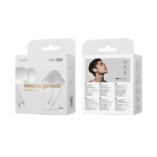 [EP2807BN] AURICOLARI UNICO  BLUETOOTH TWS ( TRUE WIRELESS STEREO ) CON GOMMINO IN -EAR