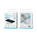 CARICATORE UNICO WIRELESS ROTONDO PER TELEFONO 10W BIANCO