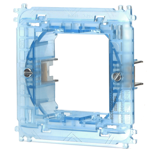 [AI196721] SUPPORTO CONTAKT A 2 MODULI SCATOLA ROTONDA TIPO BTICINO LIVINGLIGHT -  INTERNATIONAL 
