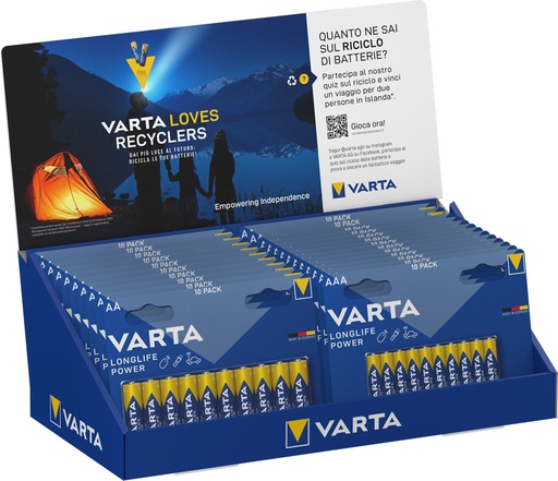 [ESPOB10] ESPOSITORE DA BANCO VARTA B10  20 BL STILO -  13 BL MINISTILO SERIE 49 