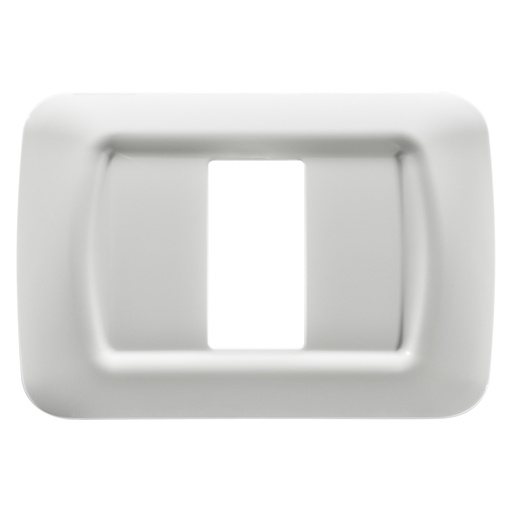 [GEWGW22501] PLACCA GEWISS  A 1 MODULO IN PLASTICA BIANCO NUVOLA  SERIE GEWISS TOP SYSTEM 