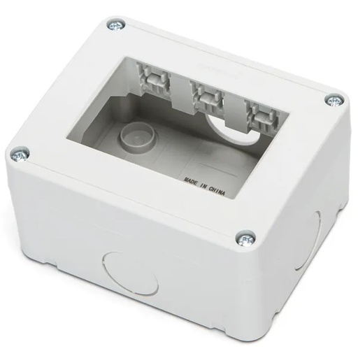 [AI338459] SCATOLA CONTAKT PER VIMAR PLANA IP40 3 POSTI 
