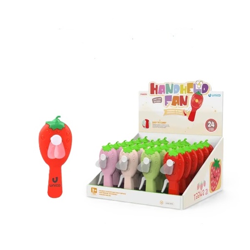 [FN5019] MINI VENTILATORE UNICO  FORMA DI FRAGOLA ESPO PZ.24