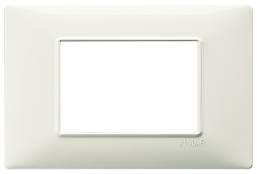[VIW1465302] PLACCA VIMAR A 3 MODULI IN PLASTICA AVORIO SERIE VIMAR PLANA 