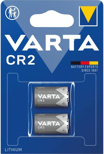 [6206B2] PILE VARTA SPECIALISTICHE 3V LITHIO BL.2 6202/CR2