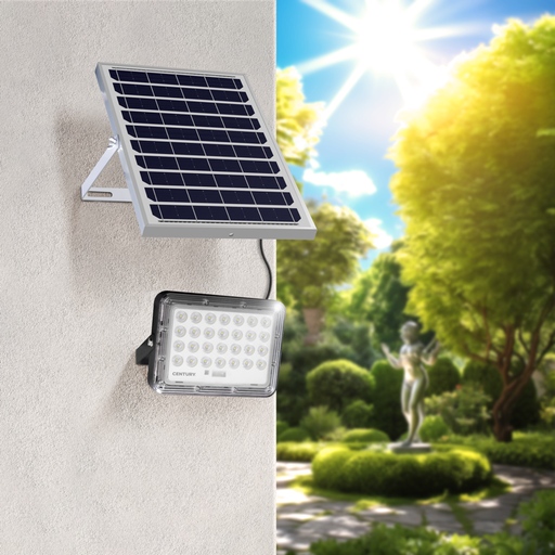 [PROM1001640] PROMETEO PROIETTORE LED SOLARE 8000MAH 5W 4000K 700LM IP65 DIMMER