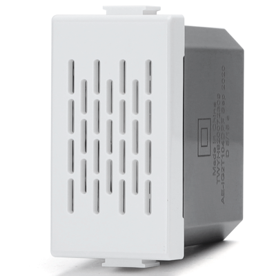 [AI205942] FRUTTO CONTAKT SUONERIA  BUZZER ELETTRONICA  DA INCASSO BIANCO TIPO BITICINO MATIX