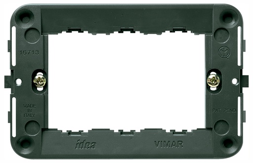 [VIW16713] SUPPORTO VIMAR PER SCATOLA 3 POSTI CON VITI SERIE IDEA