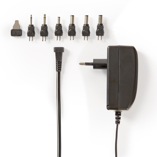 [ACPA003] ALIMENTATORE NEDIS SWITCHING UNIVERSALE 9-24V 1500MAH - 6 PLUG