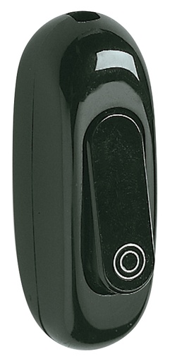 [VIW00114] INTERRUTTORE  VIMAR PULSANTE TERMINALE 2 16A 250V TASTO A BILANCERE NERO