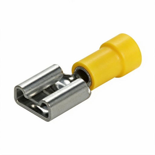 [Z92211] CAPICORDA PREISOLATO FEMMINA 6.3X0.8 MM GIALLO 100 PZ.ZIPPO